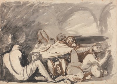 Escena de prisión de George Romney